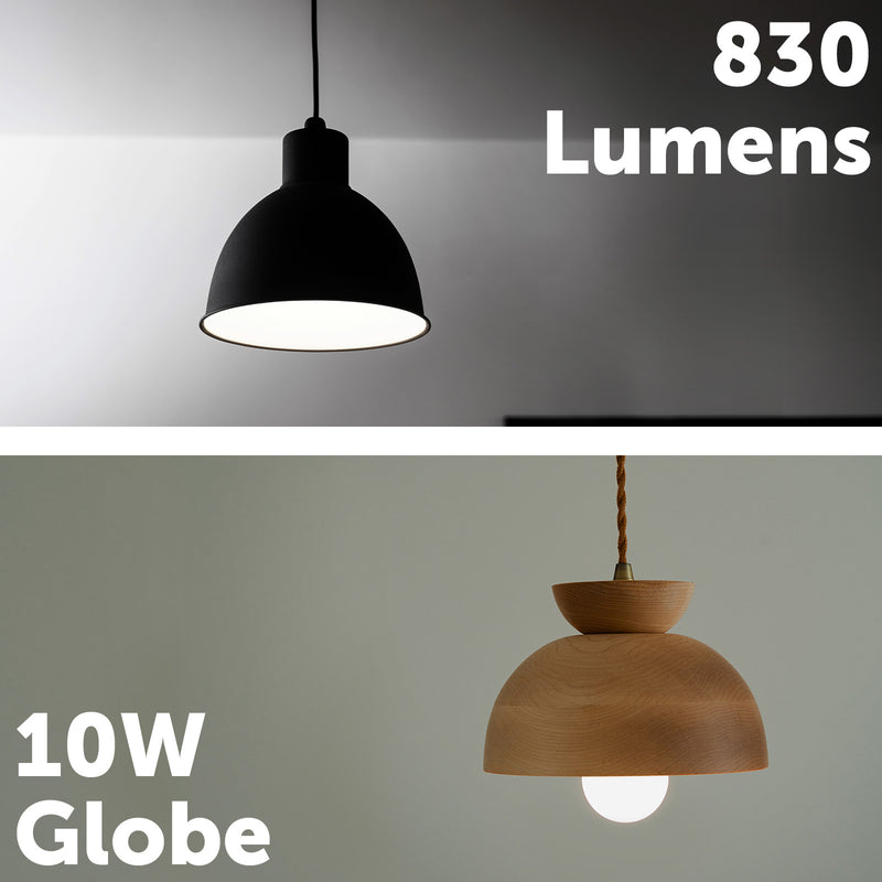 Arlec E27 RGB CCT 10W smart LED globe, 830lm colour mode Grid Connect bulb