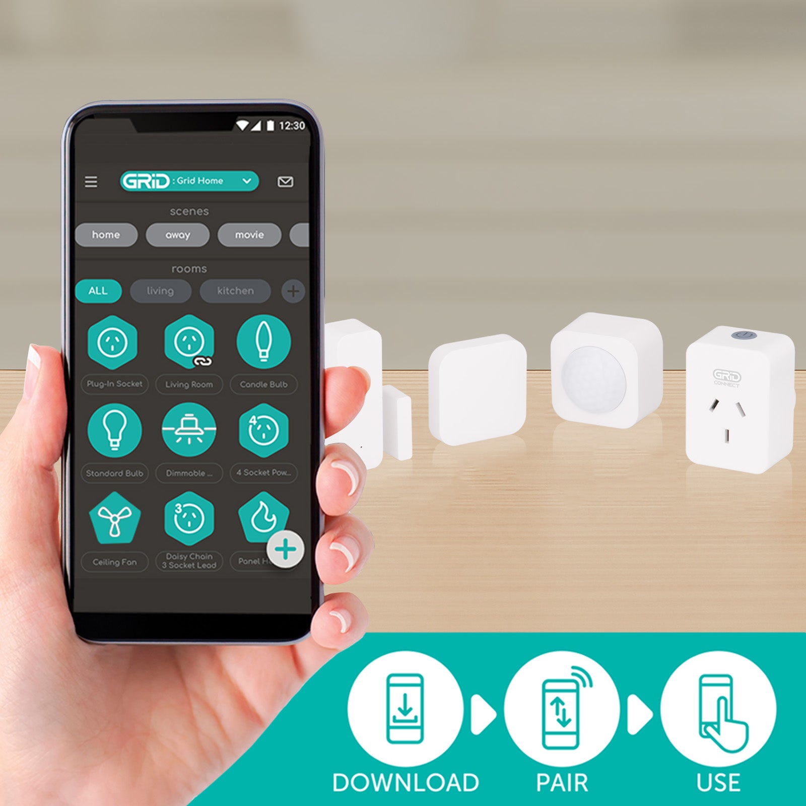 Arlec smart home control kit, Grid Connect automation starter set