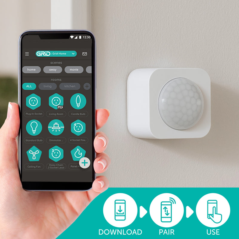 Arlec smart home motion sensor, Grid Connect wireless detector