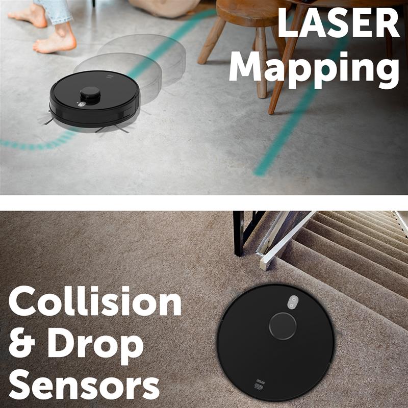 Arlec Grid Connect Smart Laser Navigation Robotic Vacuum Cleaner