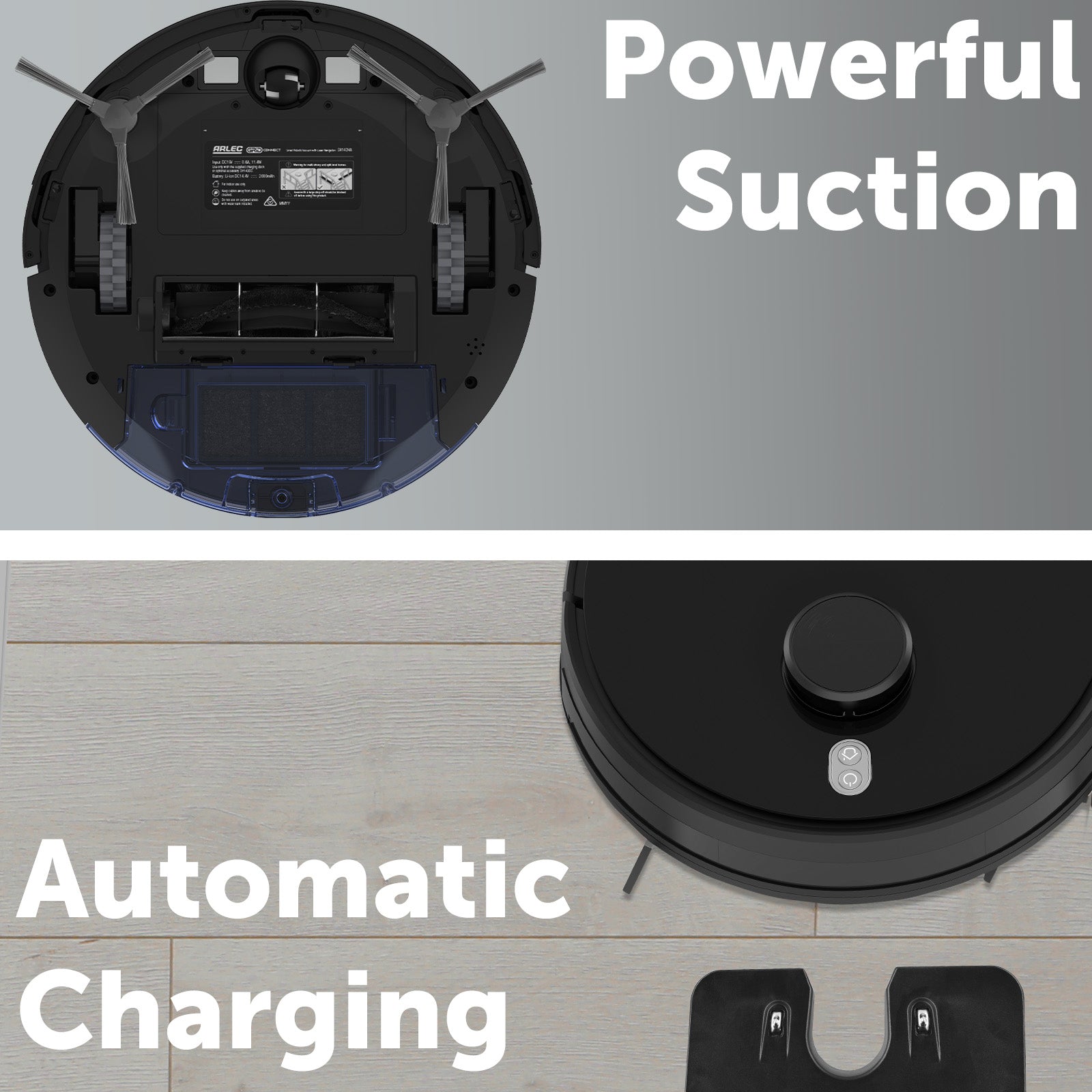 Arlec Grid Connect Smart Laser Navigation Robotic Vacuum Cleaner
