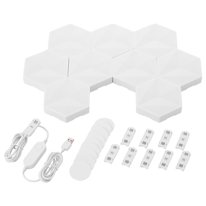 Arlec Grid Connect Smart Hexagon RGB LED Panel Lights with Razor Chroma