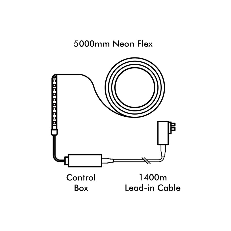 Arlec 5m smart neon flex light with Razer Chroma RGB, Grid Connect decorative lighting