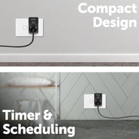 Arlec Grid Connect Smart Adaptor Black Twin Pack