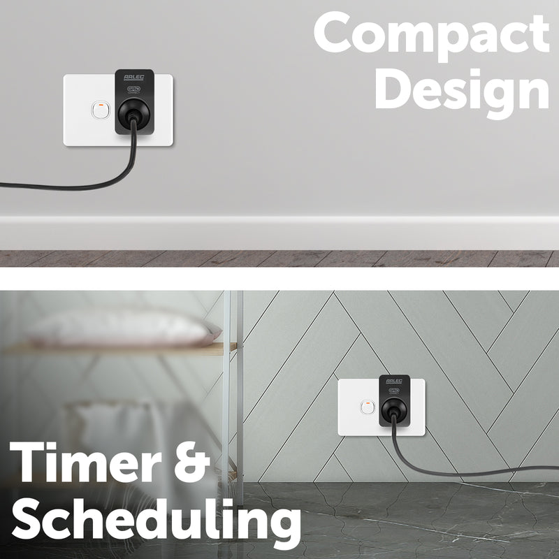 Arlec Grid Connect Smart Adaptor Black Twin Pack