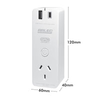 Arlec smart plug socket with USB charging, Grid Connect power adaptor