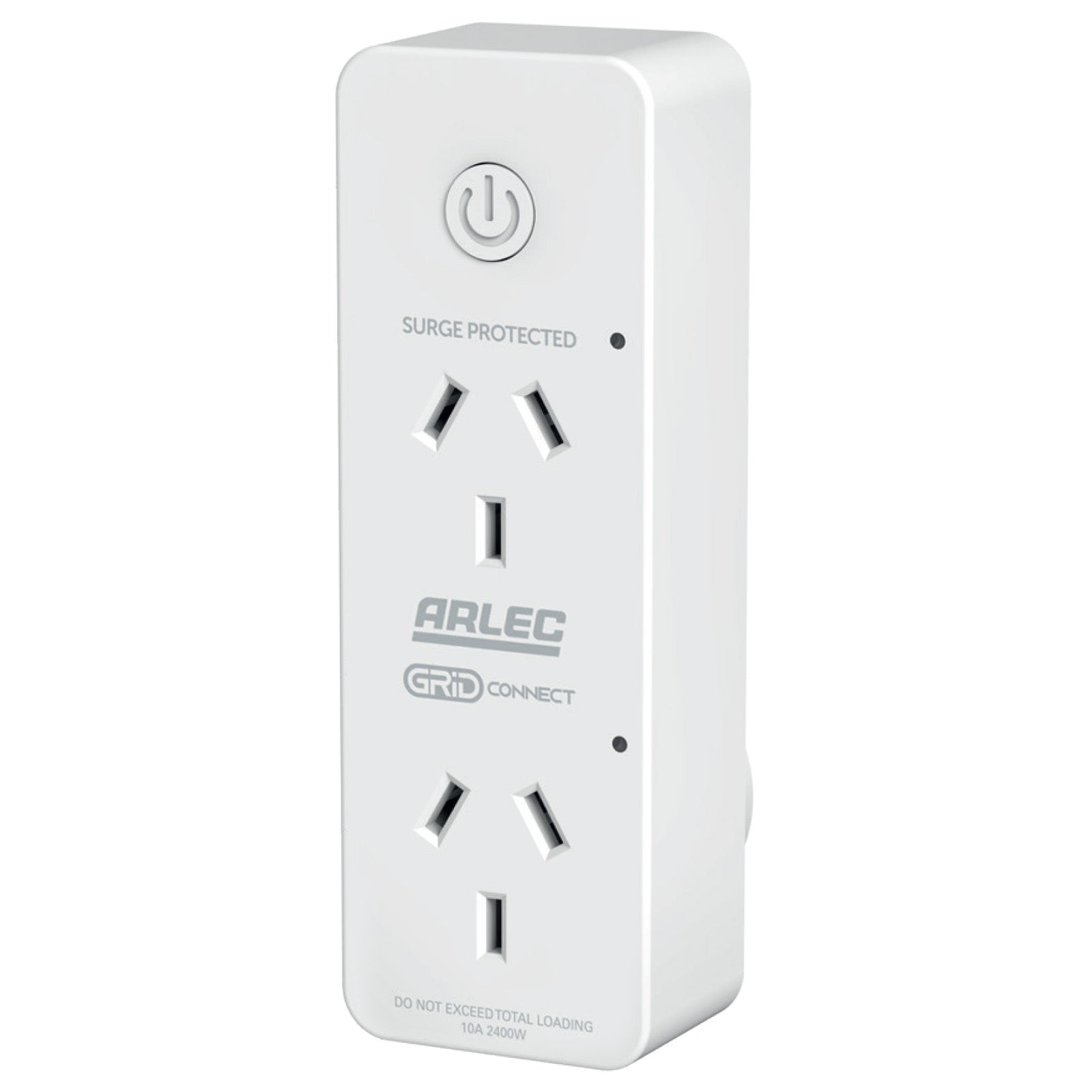 Arlec twin socket smart plug with energy meter and surge protection, Grid Connect adaptor