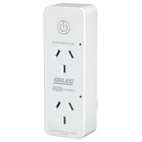 Arlec twin socket smart plug with energy meter and surge protection, Grid Connect adaptor