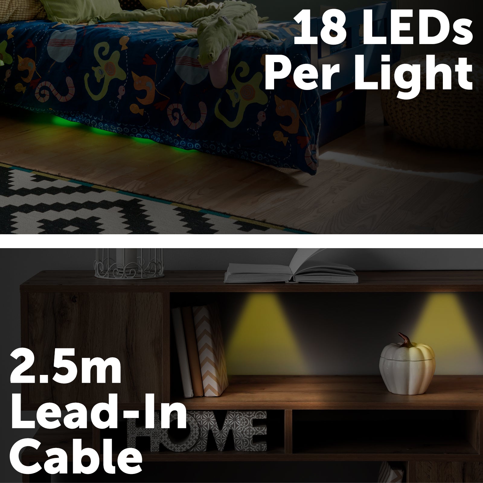 Arlec smart RGBW puck lights, 4 pack Grid Connect LED lighting