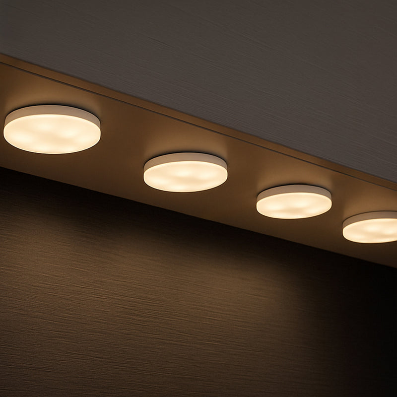 Arlec smart RGBW puck lights, 4 pack Grid Connect LED lighting