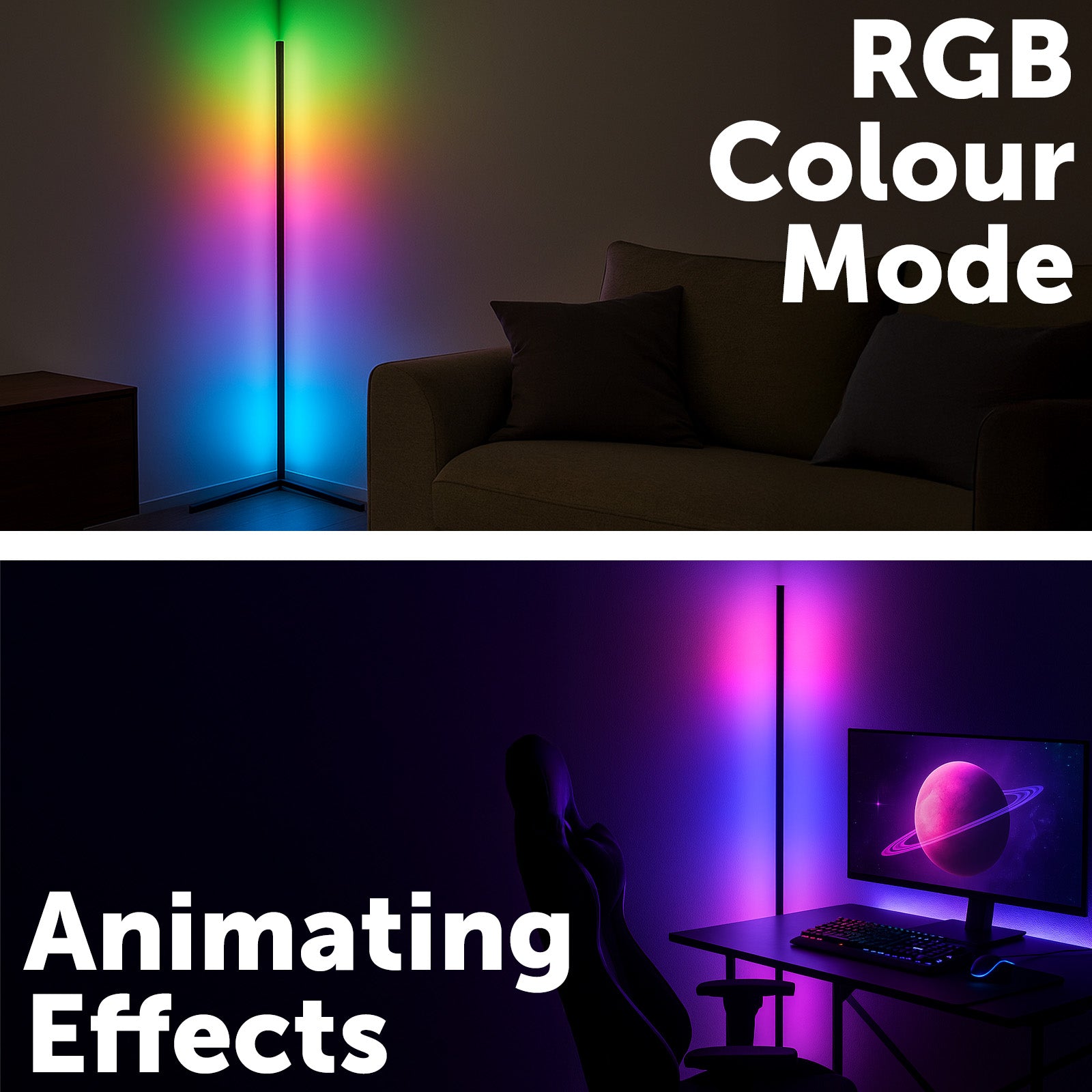 Arlec Grid Connect Smart RGB LED Corner Light with Razor Chroma