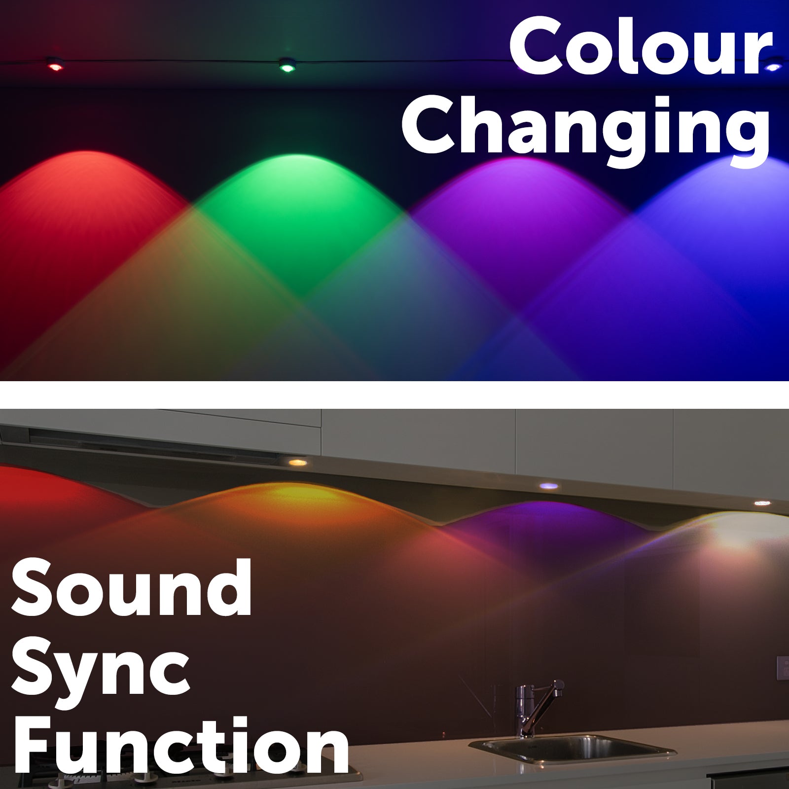 Arlec Grid Connect Smart LED Mood Lamp with RGB CCT – Ambient Colour Lighting