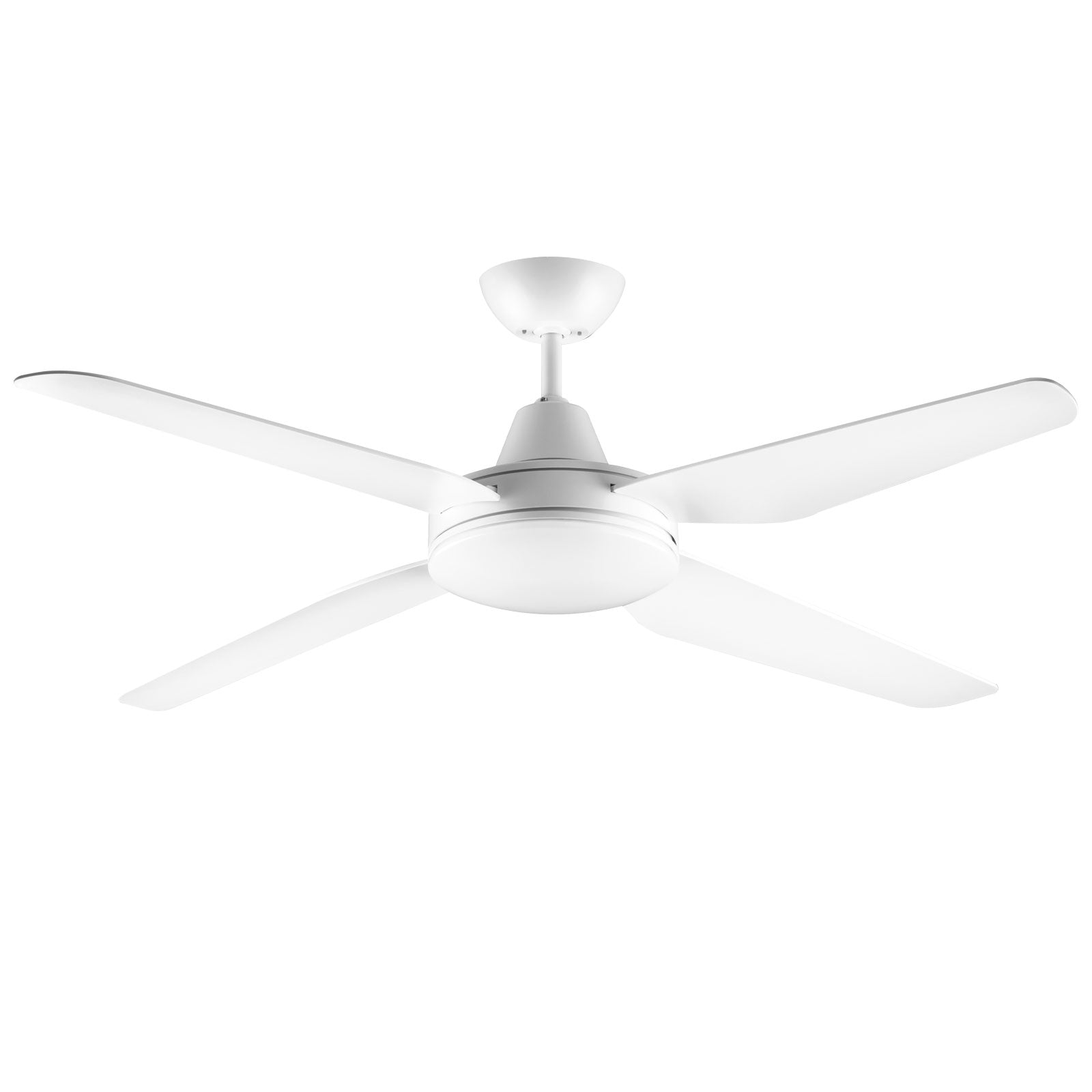 Arlec 130cm White Madrid ABS Smart Ceiling Fan with Light Wi-Fi control Smart with Grid Connect