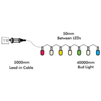 Arlec 800 LED bud string lights, smart Grid Connect decorative lighting