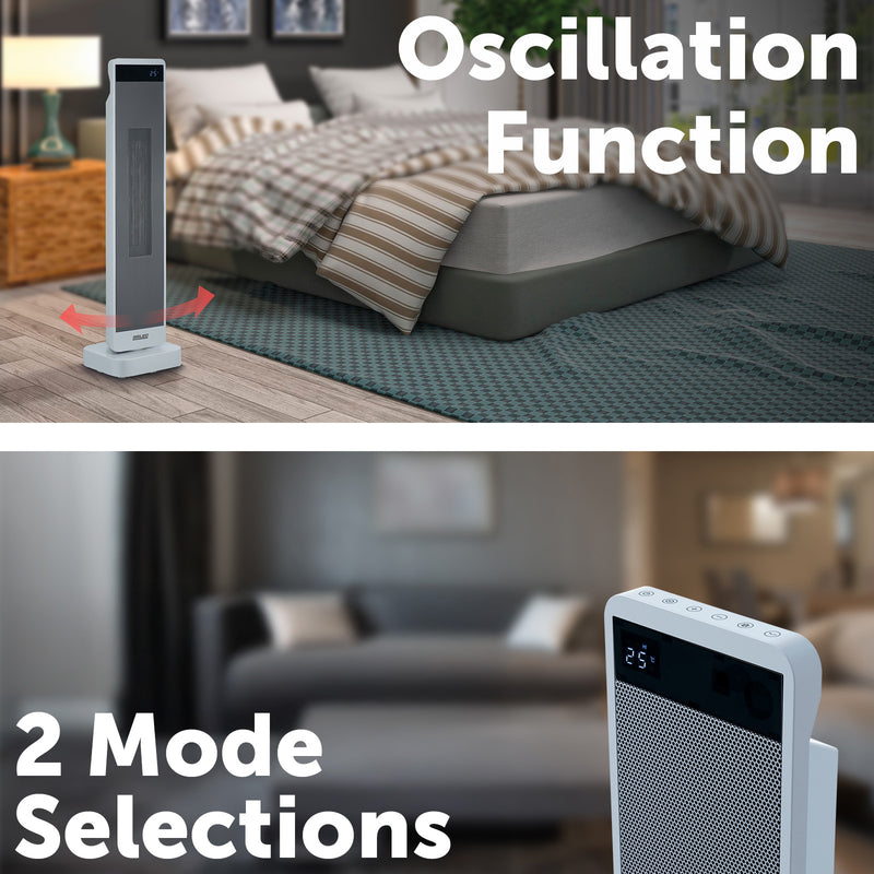 Arlec 2400W Smart Tower Heater Wi-Fi controlled home heating Smart with Grid Connect