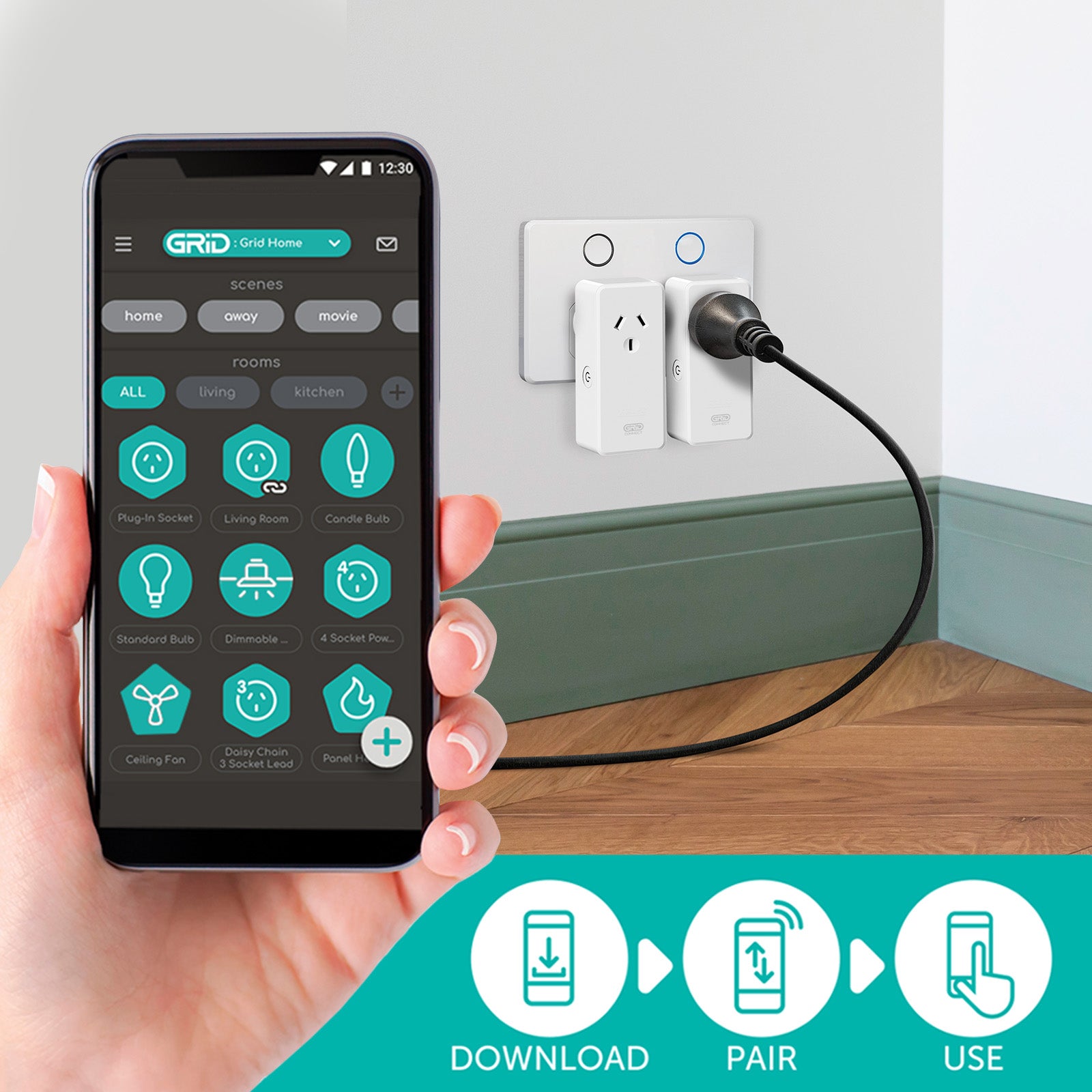 Arlec smart adaptor with temperature and humidity sensor, Grid Connect home automation