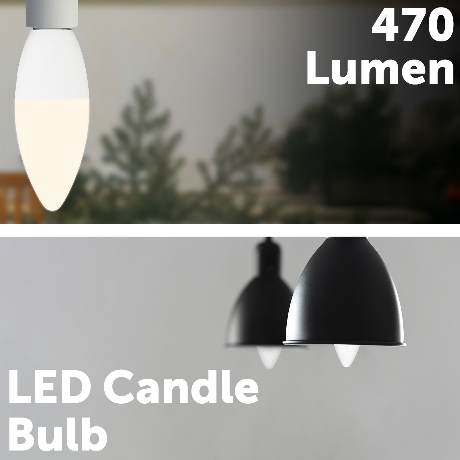 Arlec E14 CCT candle LED globe, 5.5W 470lm Grid Connect smart bulb