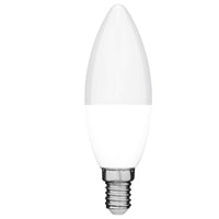 Arlec E14 CCT candle LED globe, 5.5W 470lm Grid Connect smart bulb