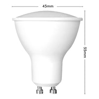 Arlec White Grid Connect Smart GU10 LED 420lm 5.5W RGB CCT Colour Mode Globe
