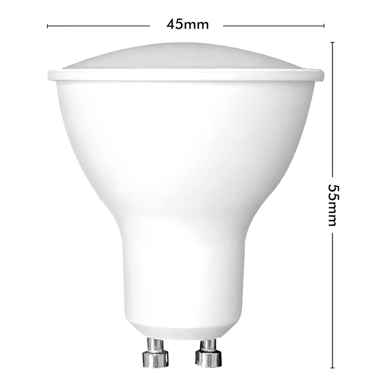 Arlec White Grid Connect Smart GU10 LED 420lm 5.5W RGB CCT Colour Mode Globe