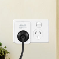 Arlec white smart plug socket with energy meter, single pack Grid Connect power adaptor