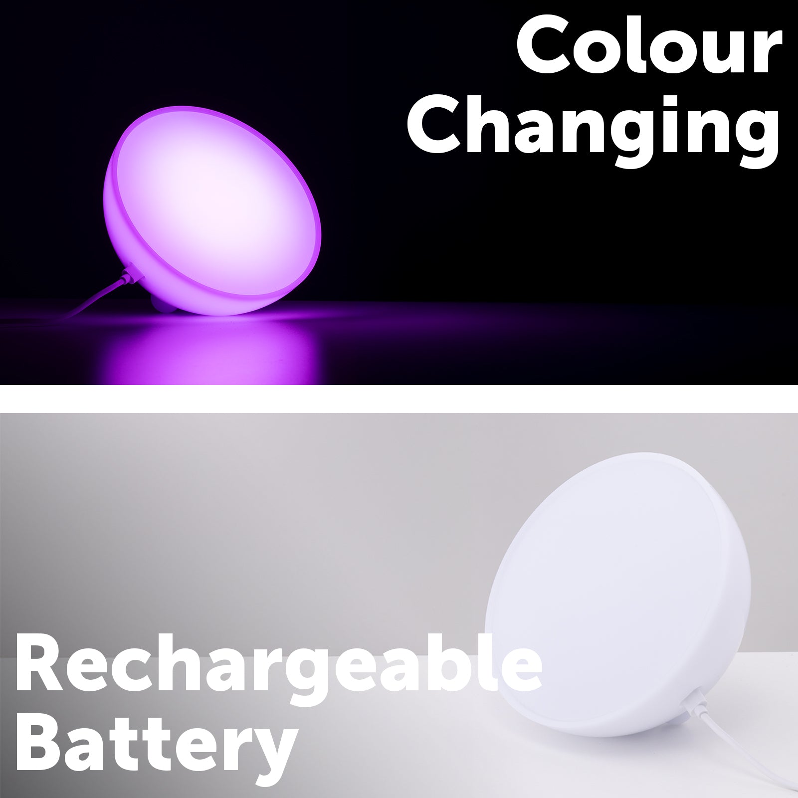 Arlec Grid Connect Smart Portable Hemisphere Lamp RGB CCT – Colour Changing