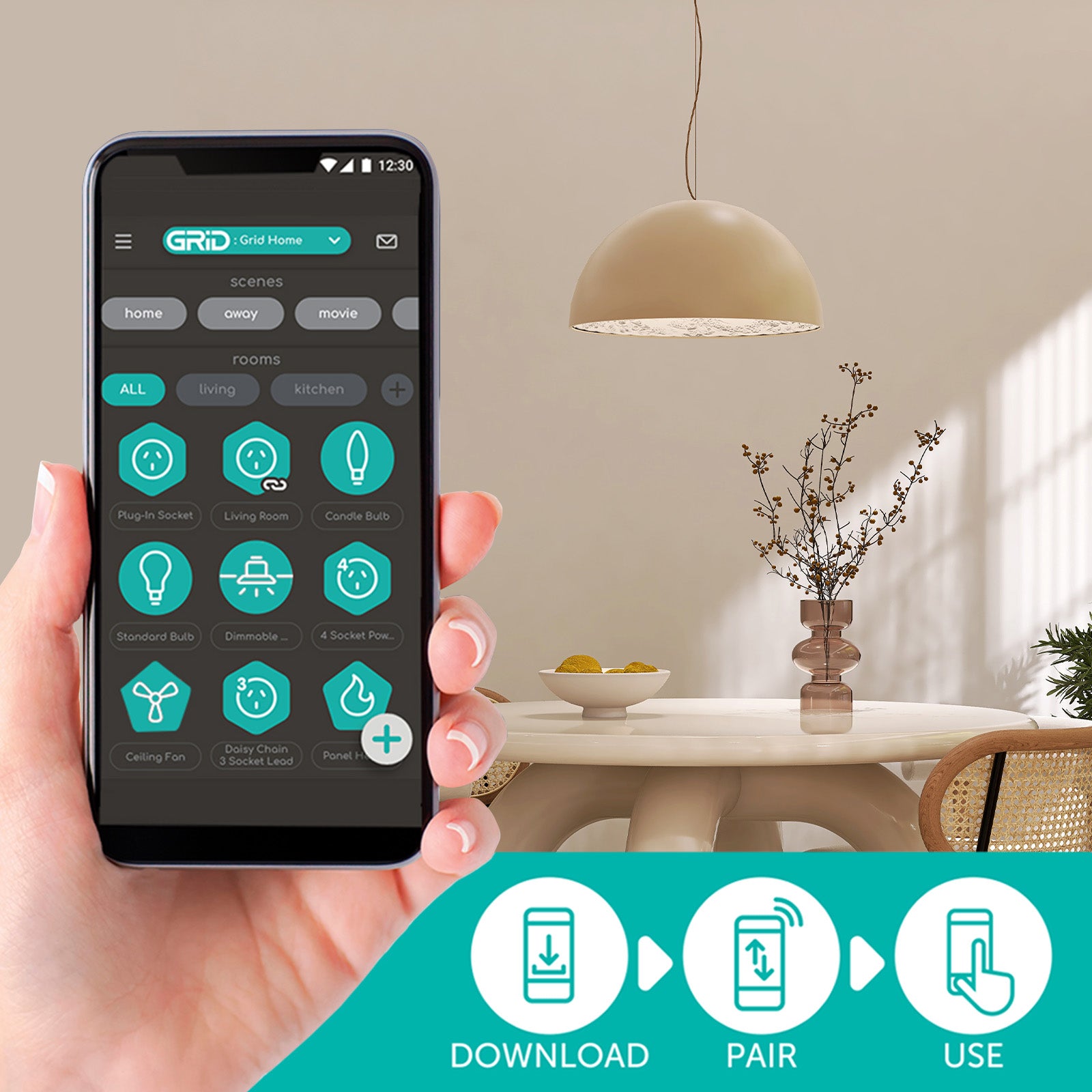 Arlec R80 9.5W smart LED globe, 806lm ES CCT Grid Connect light bulb