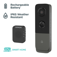 Orion Grid Connect Smart Rechargeable Video Doorbell with Chime