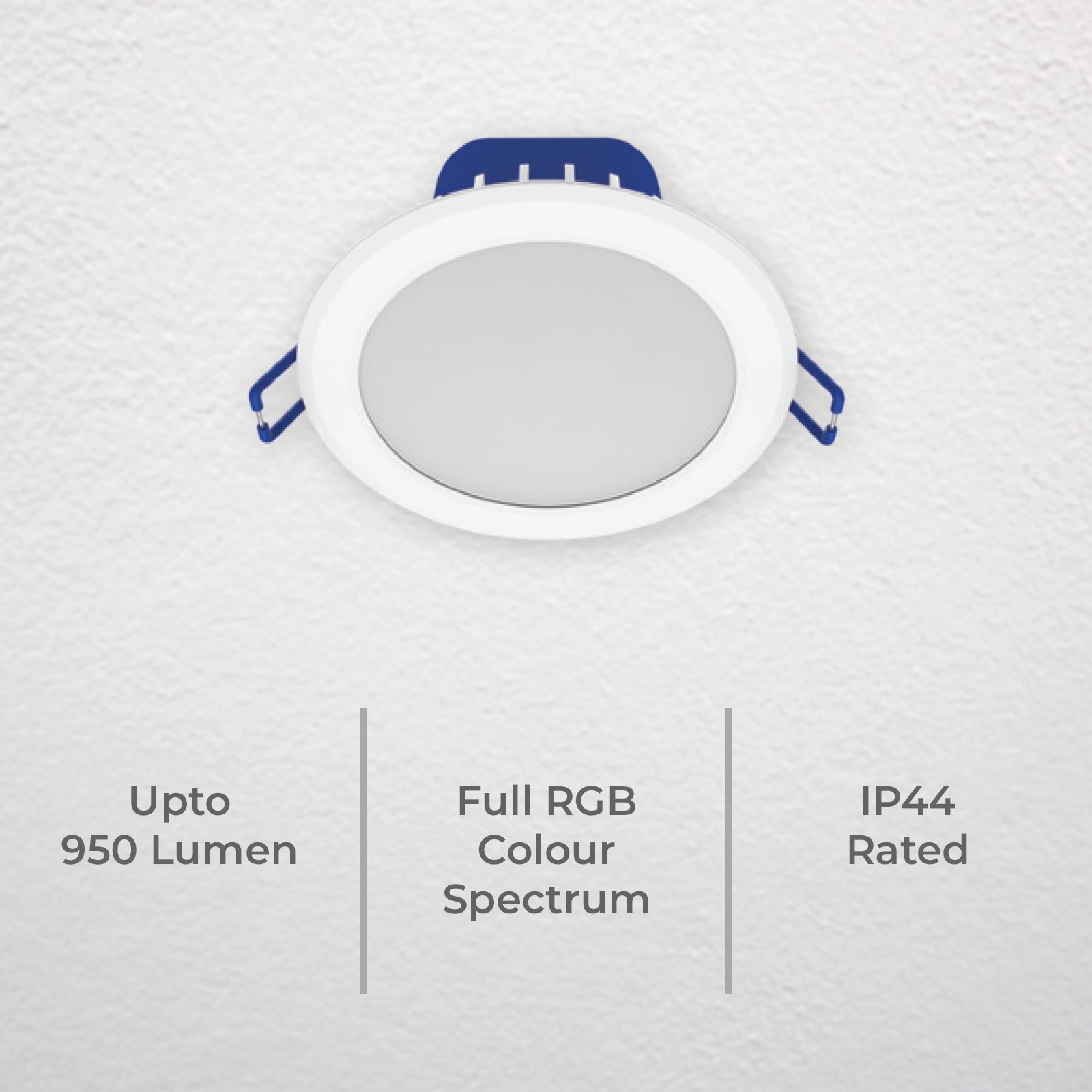 DETA 10W RGB+CCT Smart LED Downlight 4 Pack Wi-Fi lighting Smart with Grid Connect