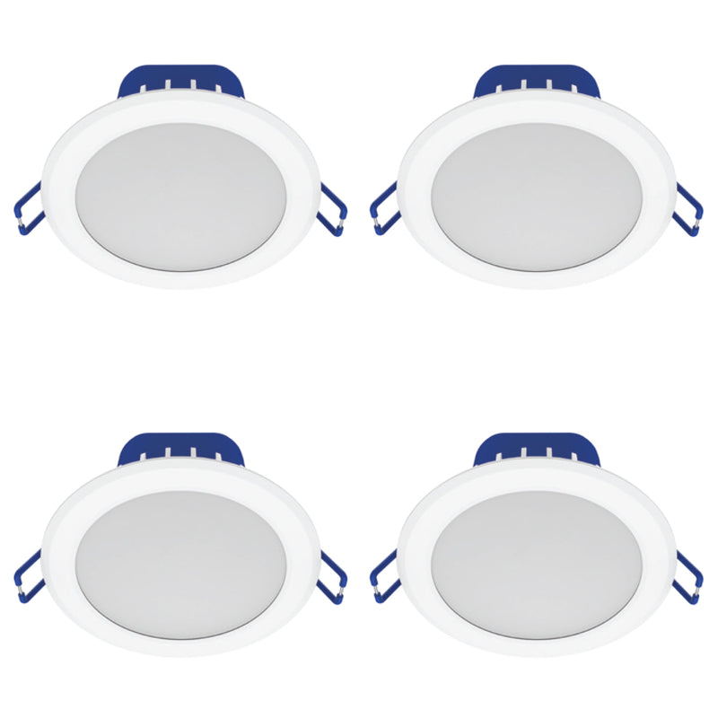 DETA 10W RGB+CCT Smart LED Downlight 4 Pack Wi-Fi lighting Smart with Grid Connect