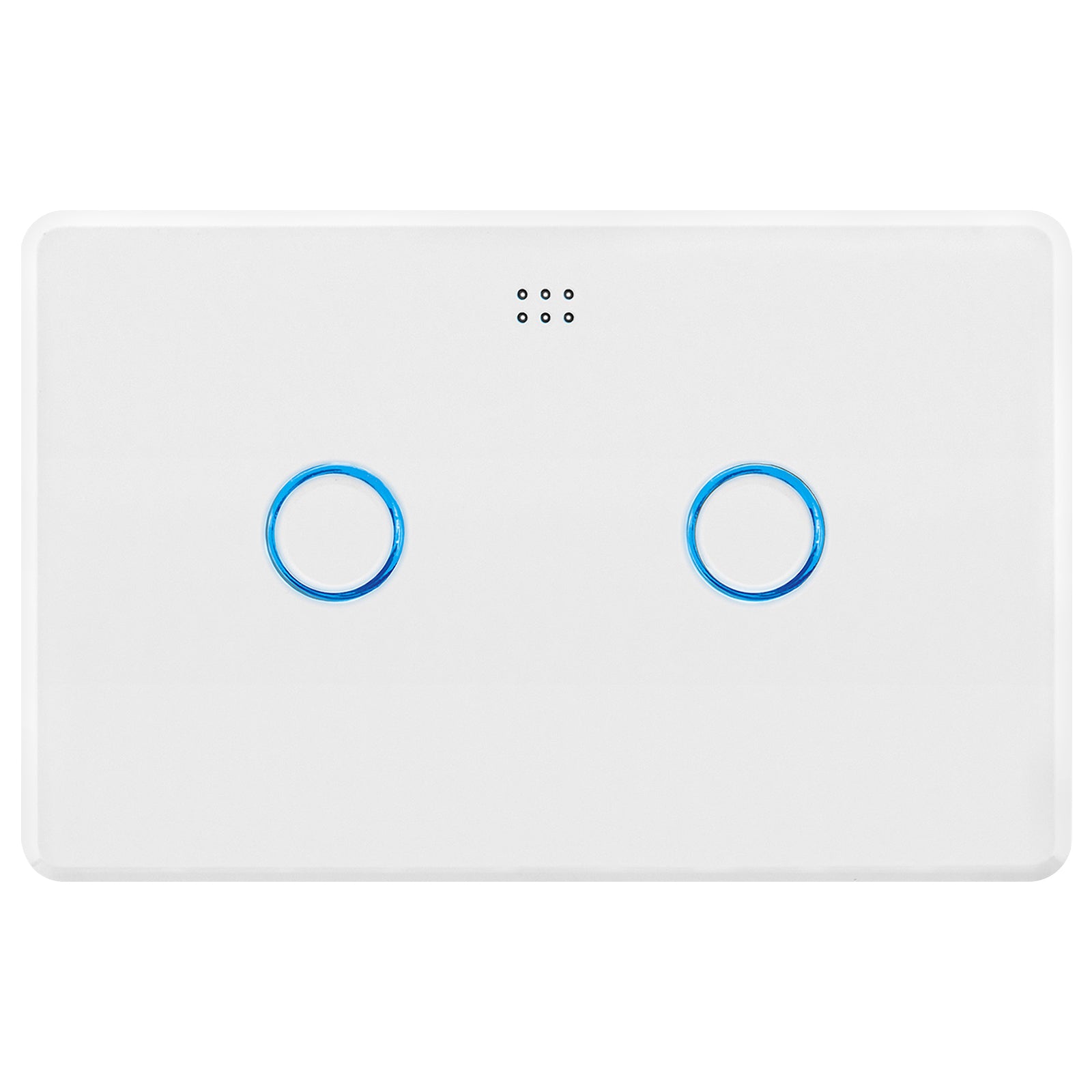 DETA White Gloss Grid Connect Smart Double Gang Touch Light Switch Wi-Fi smart home