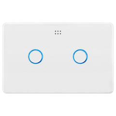 DETA Gloss White Grid Connect Smart Double Gang Touch Light Switch