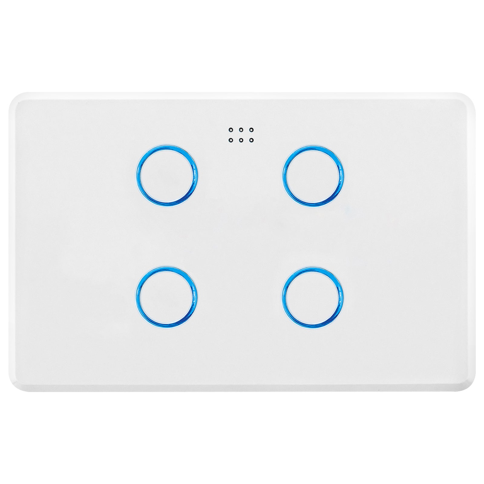 DETA White Gloss Grid Connect Smart Quad Gang Touch Light Switch smart home control