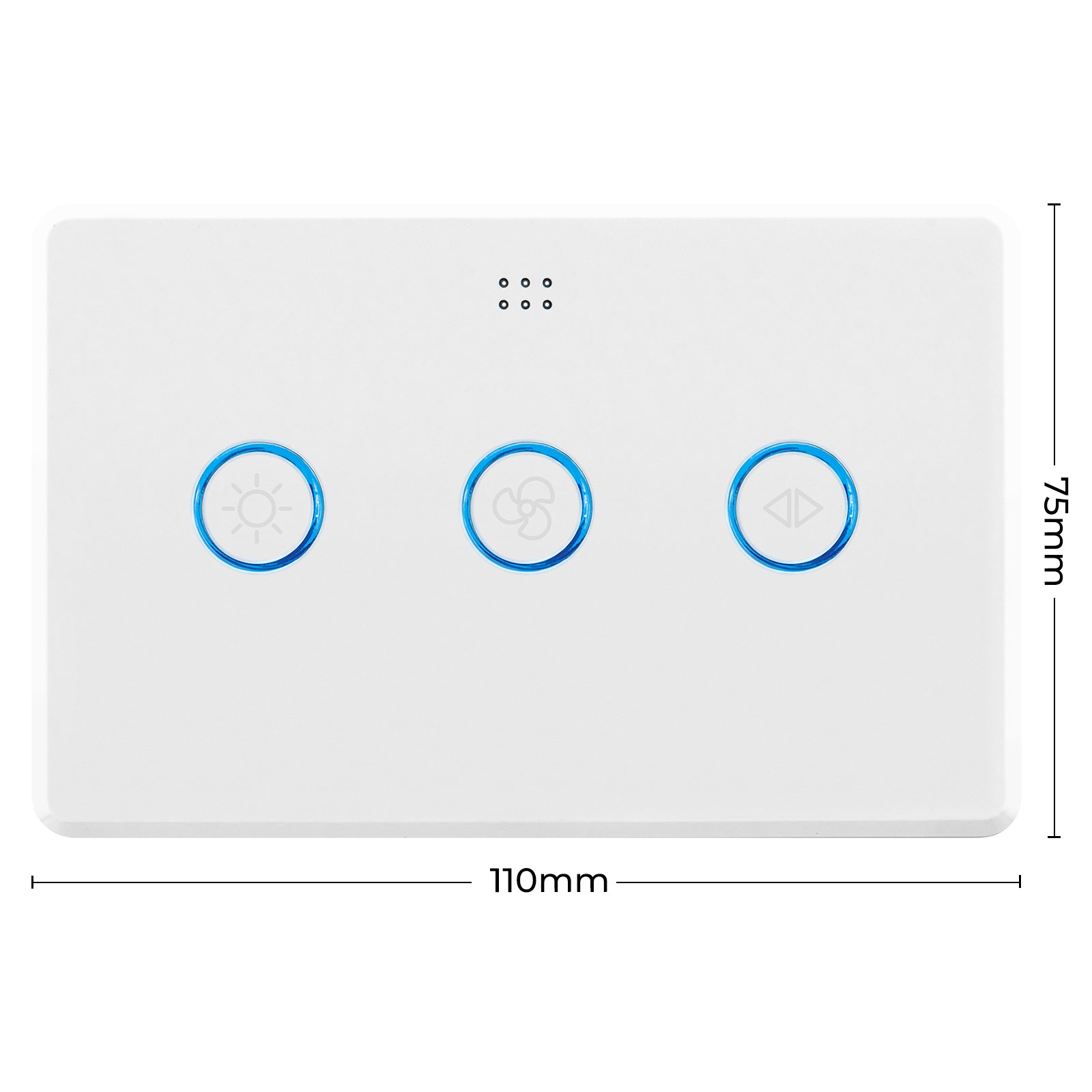 DETA Smart Fan Speed Controller with Touch Light Switch Wi-Fi control with Grid Connect 