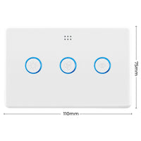 DETA Smart Fan Speed Controller with Touch Light Switch Wi-Fi control with Grid Connect 