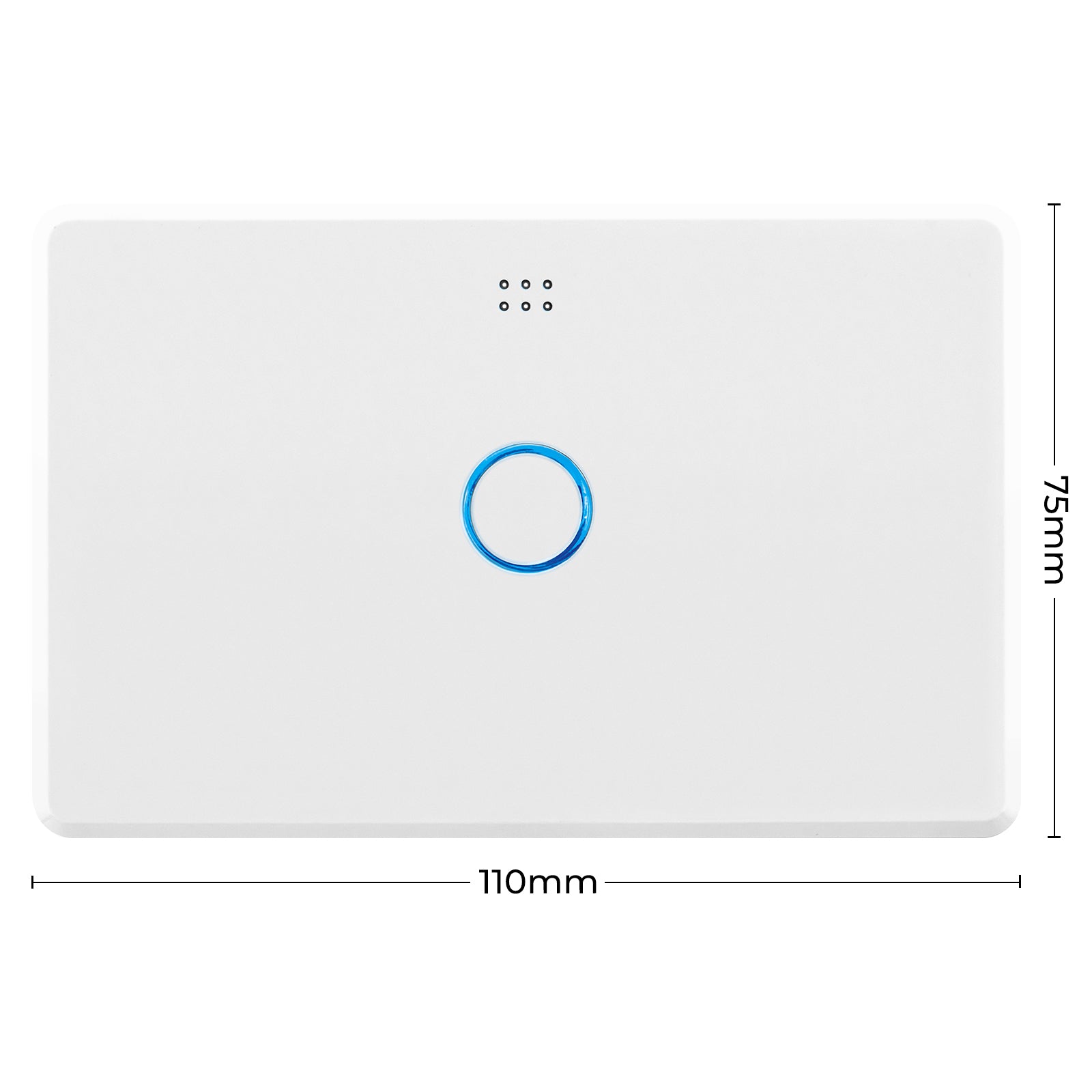 DETA White Gloss Grid Connect Smart Single Gang Touch Light Switch Wi-Fi smart switch