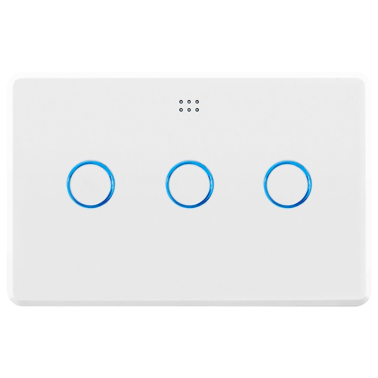 DETA White Gloss Grid Connect Smart Triple Gang Touch Light Switch Wi-Fi control