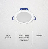 DETA 10W RGB+CCT Smart LED Downlight Wi-Fi colour lighting Smart with Grid Connect