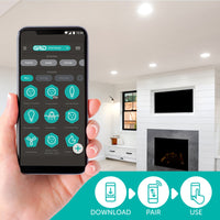 DETA 7W RGB+CCT Smart LED Downlight Wi-Fi colour ceiling lighting Smart with Grid Connect