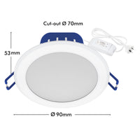 DETA 7W RGB+CCT Smart LED Downlight Wi-Fi colour ceiling lighting Smart with Grid Connect