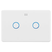 DETA Grid Connect Smart Double Gang 2 Way Touch Light Switch