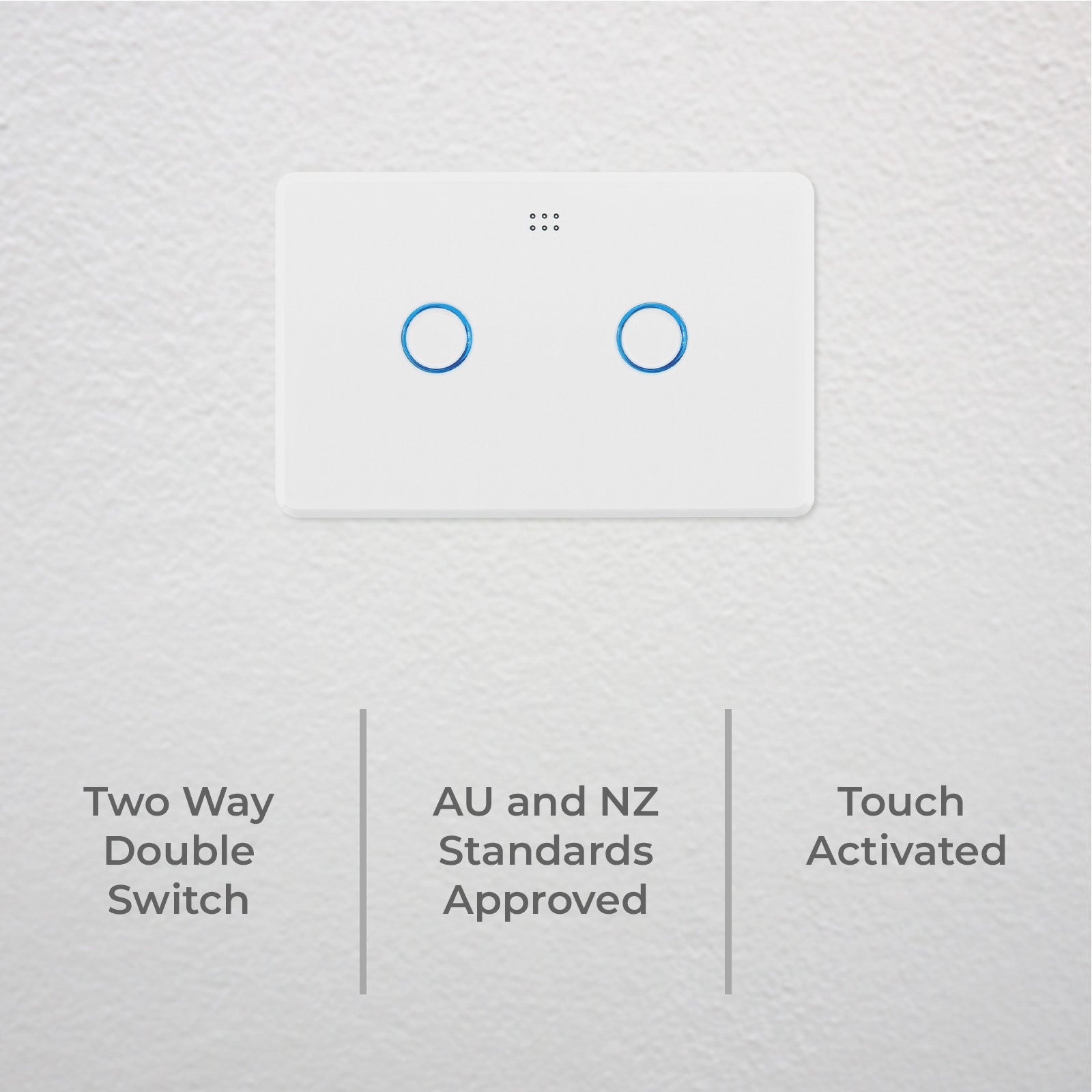 DETA Switch Smart Grid 2 Way 2 Gang Wi-Fi smart home lighting switch with Grid Connect 