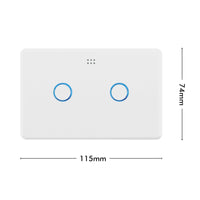 DETA Switch Smart Grid 2 Way 2 Gang Wi-Fi smart home lighting switch with Grid Connect 