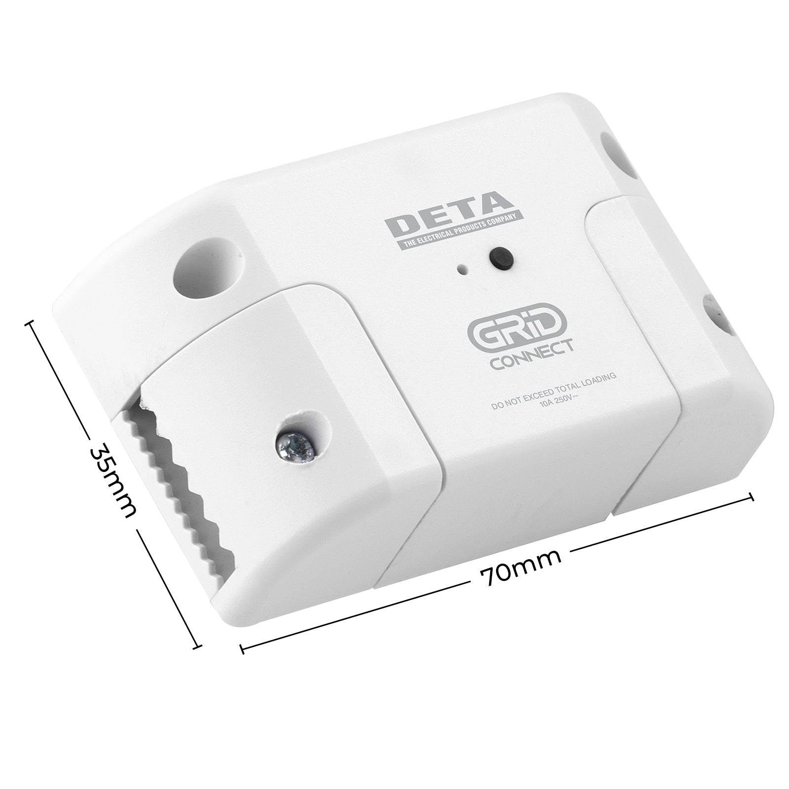 DETA Grid Connect Smart Inline Switch – Wi-Fi smart switch, Grid Connect app, voice control, Google Assistant, Alexa, Bunnings