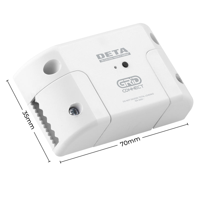 DETA Grid Connect Smart Inline Switch – Wi-Fi smart switch, Grid Connect app, voice control, Google Assistant, Alexa, Bunnings