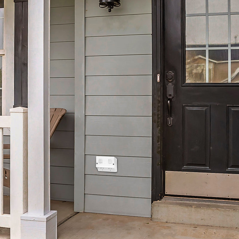 DETA Grid Connect Smart Outdoor Double Powerpoint weatherproof Wi-Fi controlled outlet