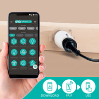 DETA Grid Connect Smart Plug Base – smart power point, Wi-Fi plug, Grid Connect, voice control, Google Assistant, Alexa, Bunnings