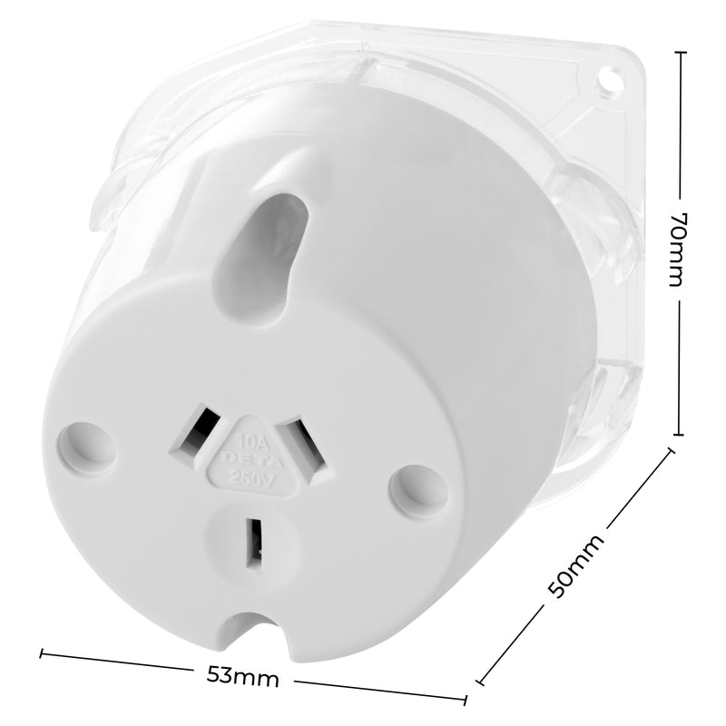 DETA Grid Connect Smart Plug Base – smart power point, Wi-Fi plug, Grid Connect, voice control, Google Assistant, Alexa, Bunnings