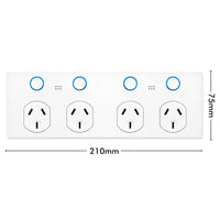 DETA White Grid Connect Smart Quad Touch PowerPoint