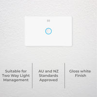 DETA Grid Connect Smart Single Gang 2 Way Touch Light Switch Wi-Fi control